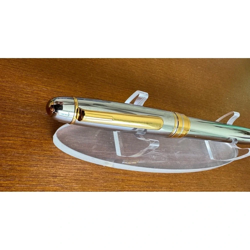 Vintage Sheaffer Prelude Chrome and Gold Trim Ballpoint Pen Twist Retract
